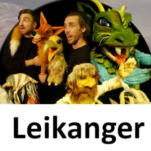 Askeladden Friteater og teksten "Leikanger"