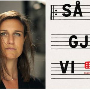 Portrett av Helga Flatland og utsnitt av boka Så gjør vi så